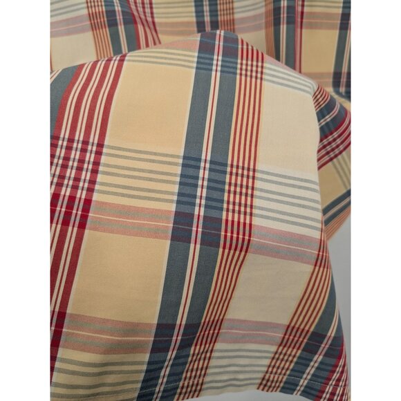 J.Crew Button-Down Shirt Men Size Large Plaid Short Sleeve Preppy Casual Cowboy - Picture 7 of 11